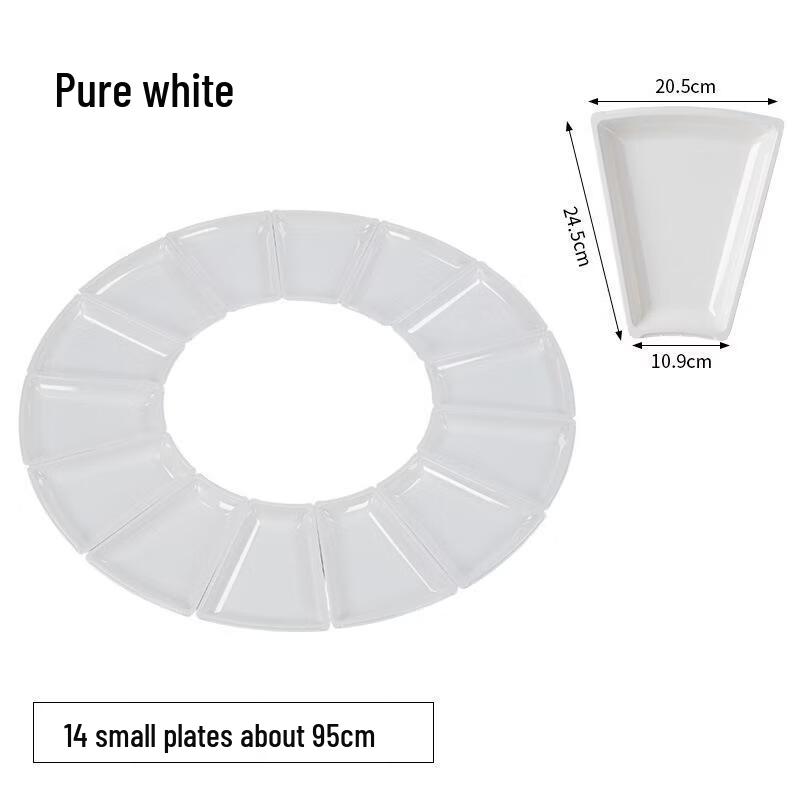 JINGRX Round Table Banquet Dining Set