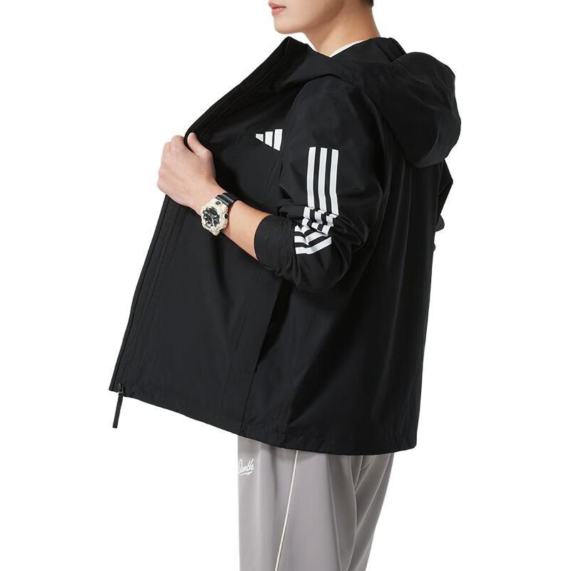 adidas ESSENTIALS 3 Stripes Jackets & Coats Men's Black JD1043
