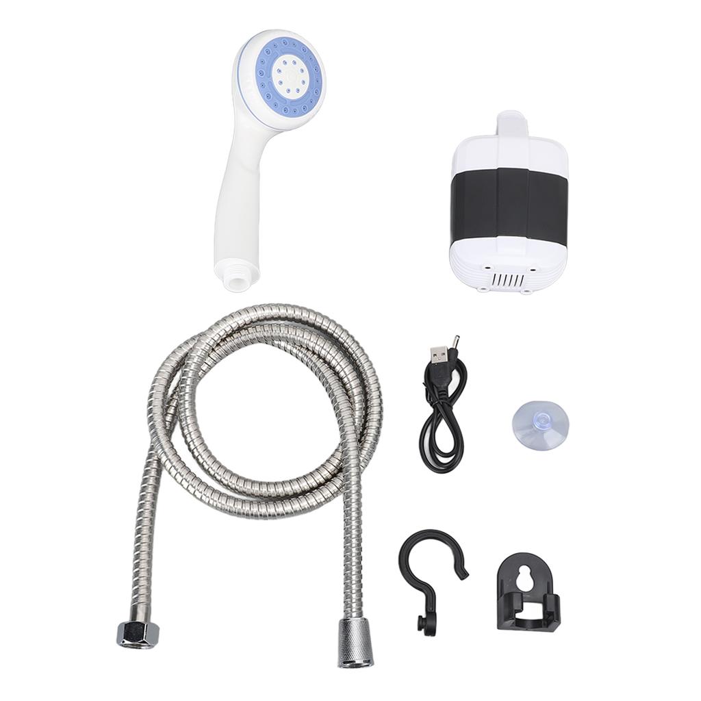 Rechargeable Camping Shower 2400mah USB Charging Powerful Waterproof Camping Shower Set for Home