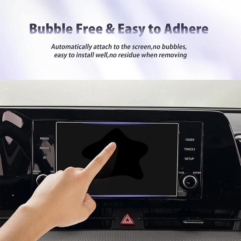 Tempered glass screen protector film For Kia Sportage NQ5   8 inch Car radio  Navigation Interior anti-scratch fitting