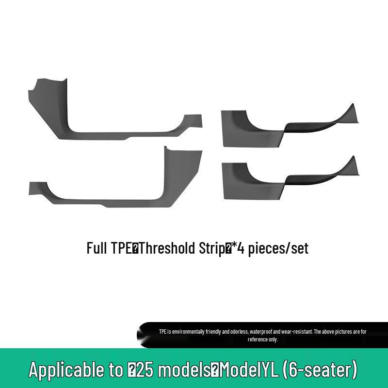 25 Tesla Model YL Floor Mats - Dirt-Resistant, Waterproof TPE Mats