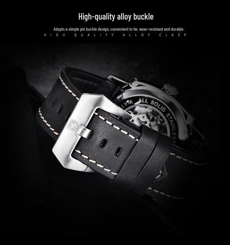 BENYAR Men's Skeleton Automatic Waterproof Watch 5121