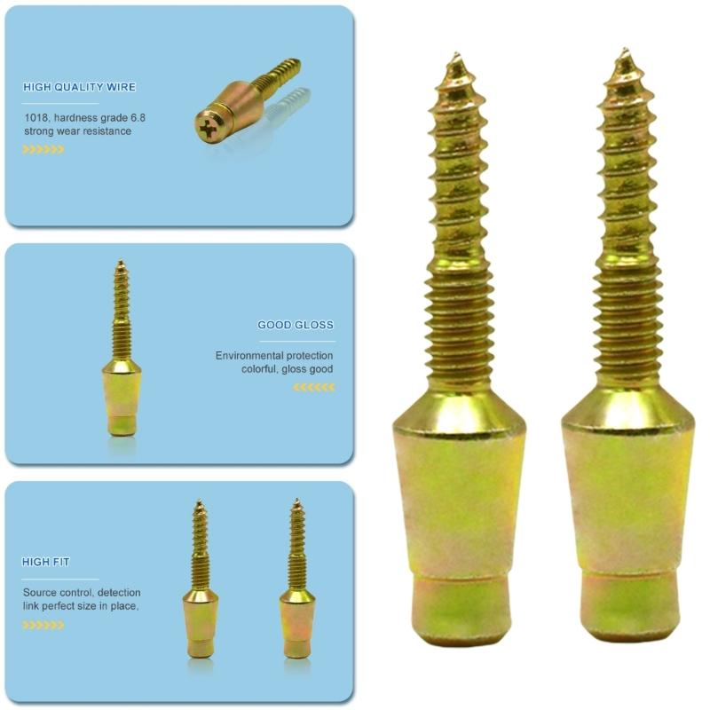 Door Hinges Security Pin Carbon Steel Screws Security Door Hardware 10pcs for Improved Safety & Long Lasting Durability