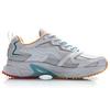 Li Ning Abrasion Resistant Breathable Abrasion Resistant Breathable Low top Running Shoes Women's Antarctic Gray ARLQ004-3