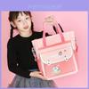 Adorable And Versatile Three-in-one Shoulder Backpack For Kids With Cute Animal Patterns In Pink Purple And Mint Green Shades