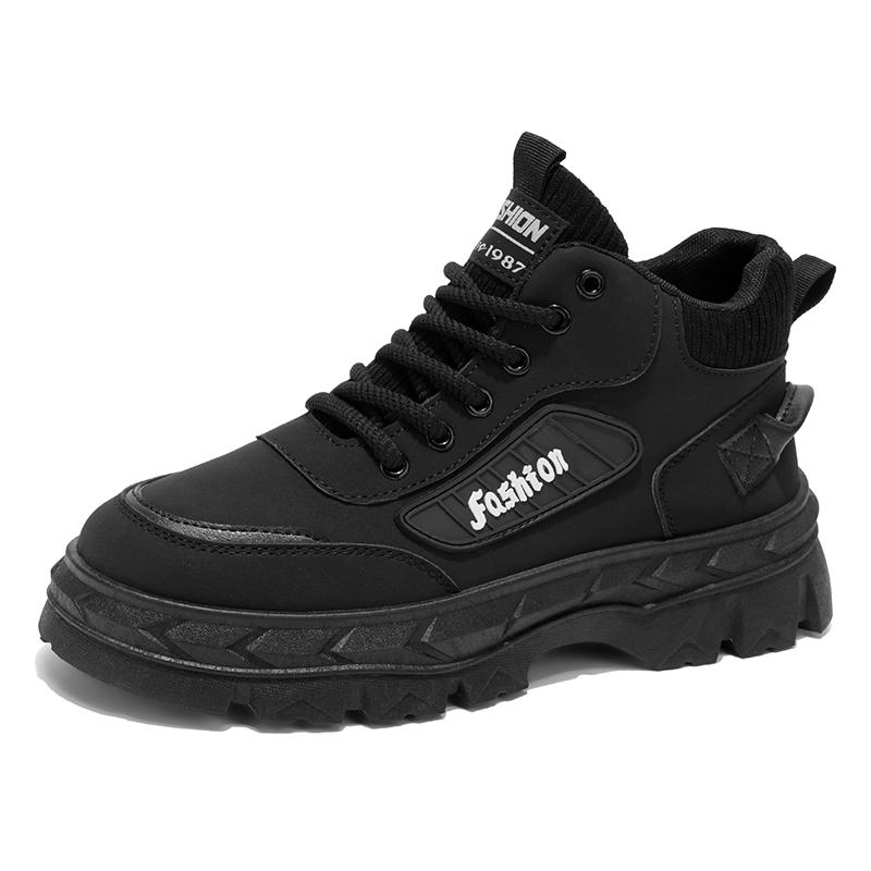 Herrenstiefel Outdoor Wasserdicht Herren Stiefeletten Herren Plateau Arbeitssicherheitsschuhe für Herren Lässige Wanderschuhe Atmungsaktive Herren Sneaker
