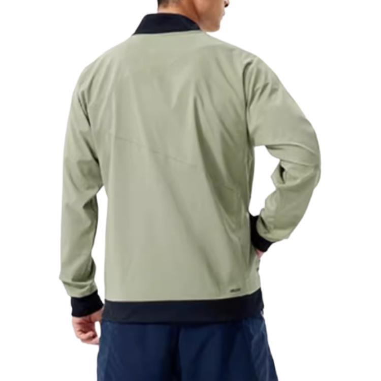 New Balance Sport Jacket Asia Sizing 'Green Black' Men's AMJ21010-OLF
