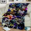 Murder Drones 3D Print Cartoon Uzi V J Robot Gift Blanket,Soft Throw Blanket for Home Bedroom Bed Sofa Travel Picnic Cover Kids