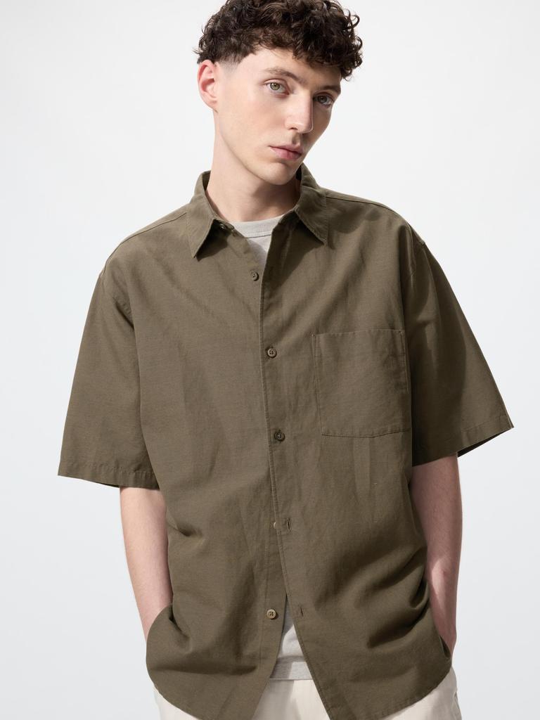 Uniqlo Japan Cotton Linen Shirt