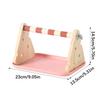 Solid Wood Parrots Resting Perch Sanded Surfaces Design Trimming Stand For Nail Beak Trimming And Interaction Activity Toy