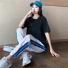 Sportswear Suit Women's Clothing Summer Refreshing and Comfortable Fashion Foreign Style Short Sleeves Trousers Running Sports Two-piece Set Daily