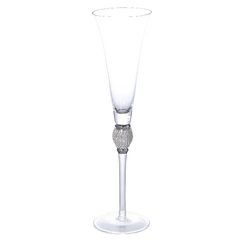 European-style luxury diamond-encrusted gold-rimmed red wine glasses champagne glasses glass stemware and wine glasses