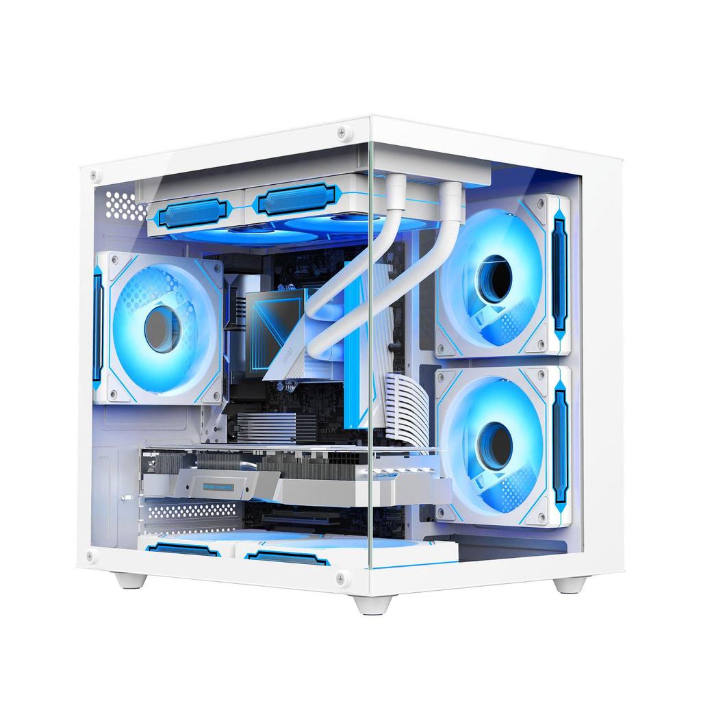 Seaview MATX Water-Cooled Gaming Case with Panoramic View