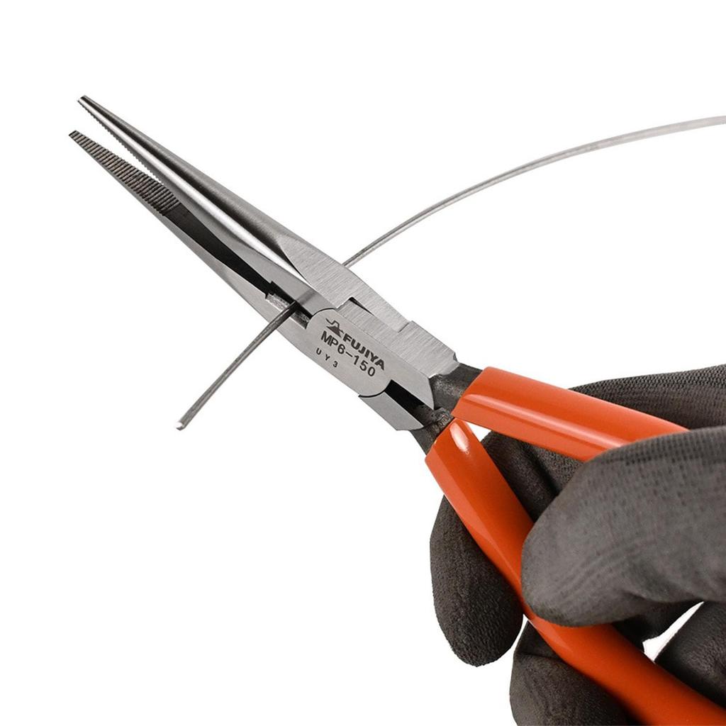 [Fujiya] Micro Needle Nose Pliers Spring-Loaded 150mm MP6-150