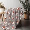 Tu Cozy Fleece Throw Blanket Soft Warm Fuzzy Blanket Cute Patterned Home Decor Bedding Gift Holiday Season Christmas