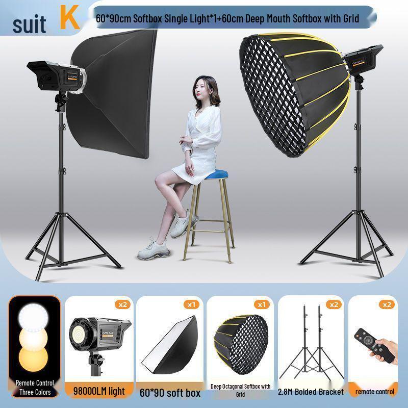 Octagonal Parabolic Softbox Set for Professional Indoor Photography