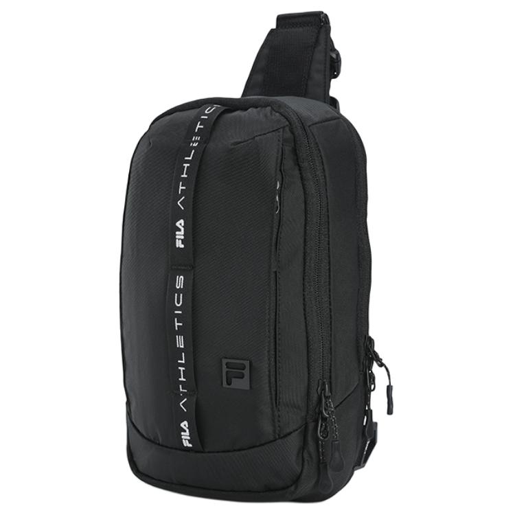 New FILA Fitness Series Fabric Sling Bag Men's Jet Black A13M521108FBK