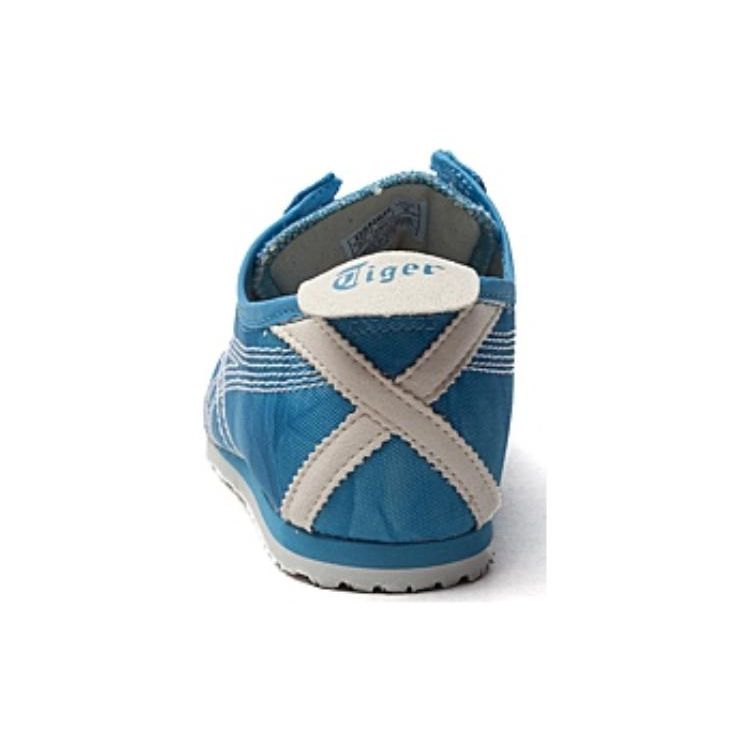 Onitsuka Tiger Mexico 66 Slip-On Comfortable Lazy Wear Shock Absorption Non-Slip Durable Low-Top Casual Shoes Women sneaker Blue White D5N6N-4201