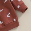 Christmas Baby Boys Girls Clothes Set Candy Cane Print Sweatshirt+Pants 2pcs Suit Kids Casual Outfits