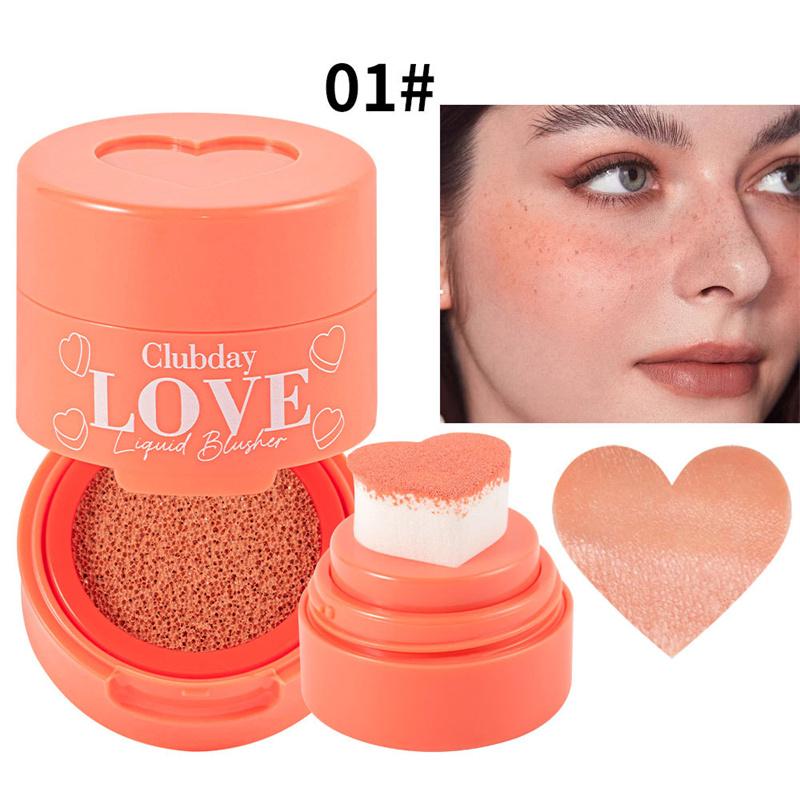 

Румяна Cheek Heart Air Cushion Seal Contour Natural Three-dimensional Nude Velvet Blush Waterproof Contouring
