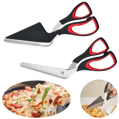 Sharp Stainless Steel Blade Pizza Cutter Scissors Easy Cutting Pizza Spatula Slicer ToolsProfessional Pizza Scissors Detachable