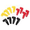 12PCS Battery Terminal Boots Insulating Covers 4 Red 4 Black 4 Yellow Protector Cable Lug Caps for Auto Marine