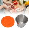 Small Stainless Steel Container Leakage Proof Dishwasher Safe Portable Dressing Cup with Lid for Essential Oil 70ml