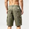 Pantaloncini Cargo da Uomo con Tasche Multiple Casual Vestibilità Larga Lunghezza Media per Esterno Estivo