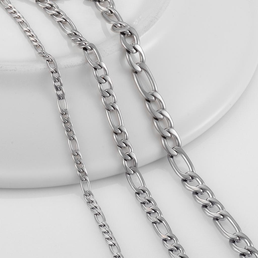 Klassische Edelstahl Figaro-Kette Heißer Verkauf Hochwertiger Schmuck für Männer und Frauen