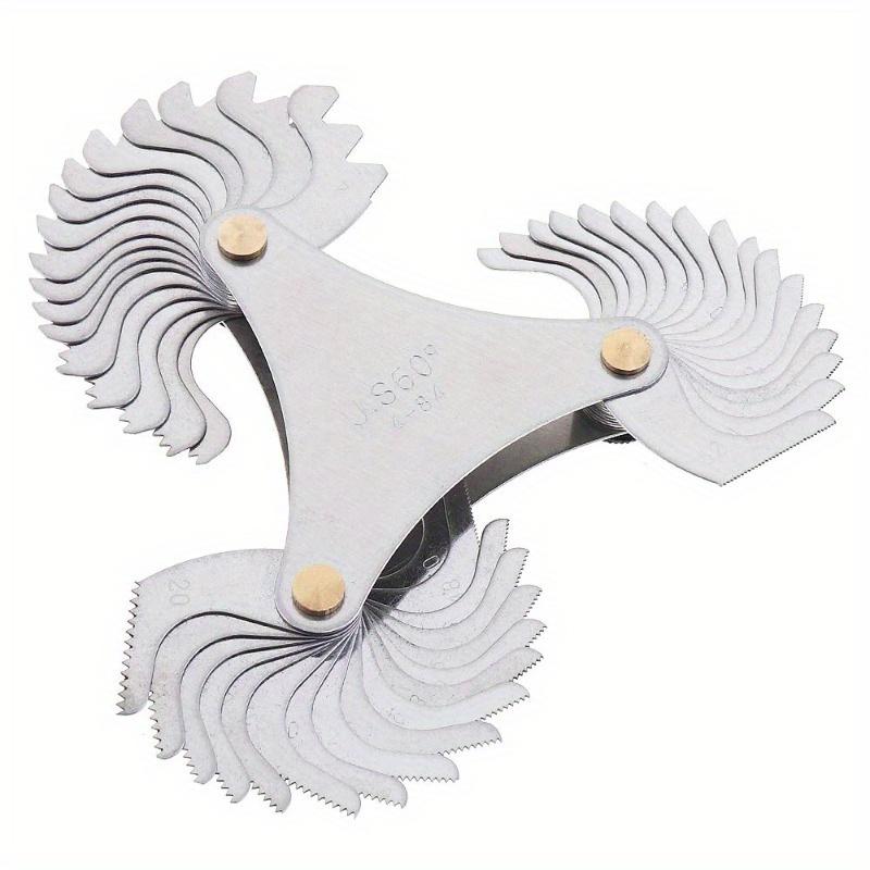 SAE Screw Thread Pitch Gauge Stainless Steel US Specification 60°Thread Gauges with Blades Range 4-84 for Industrial Measurement