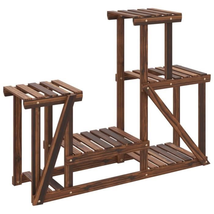 VidaXL Support à fleurs 90x25x73,5 cm bois massif de sapin 362875