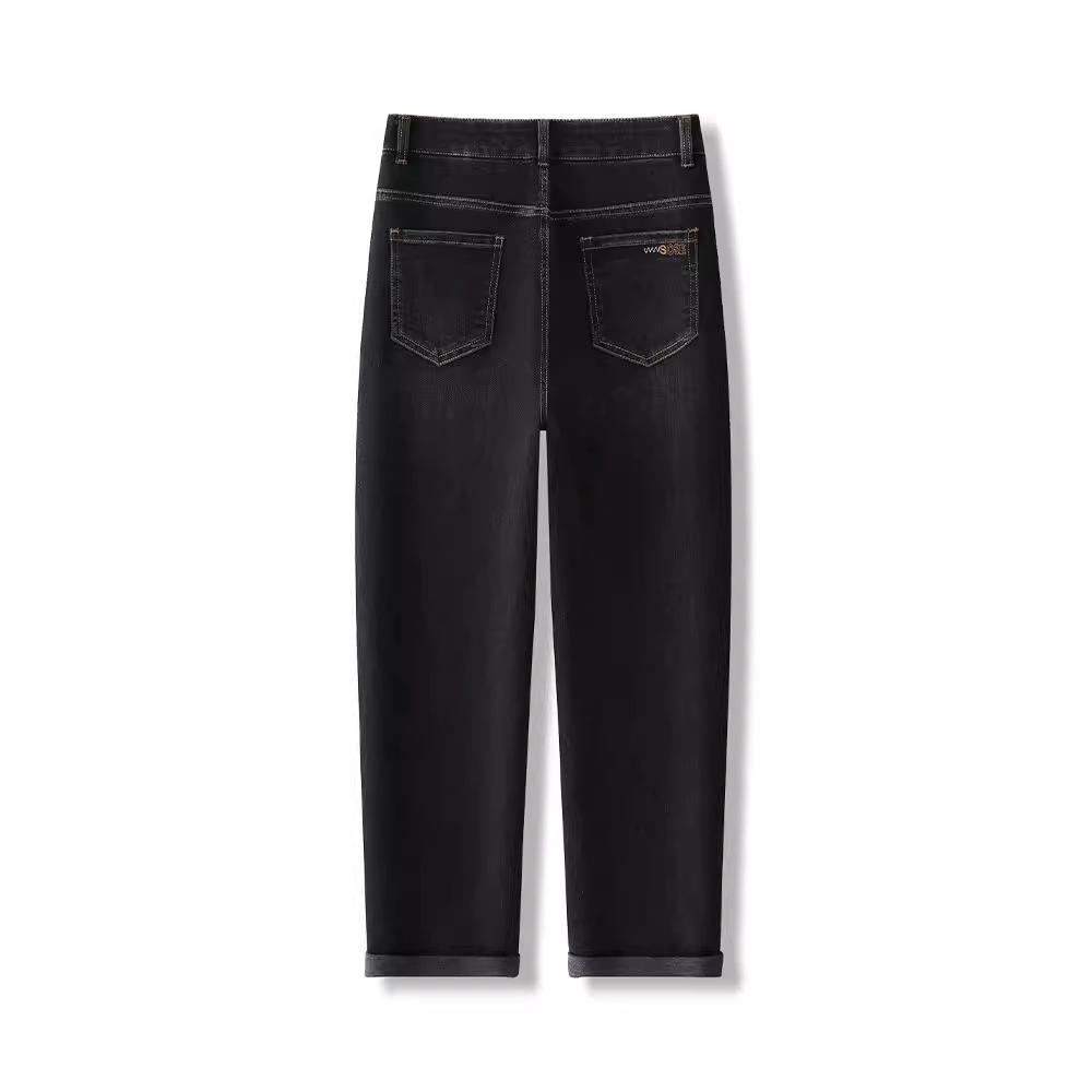 Spring High Waist Slimming Harem Jeans for Women - Petite Casual Denim