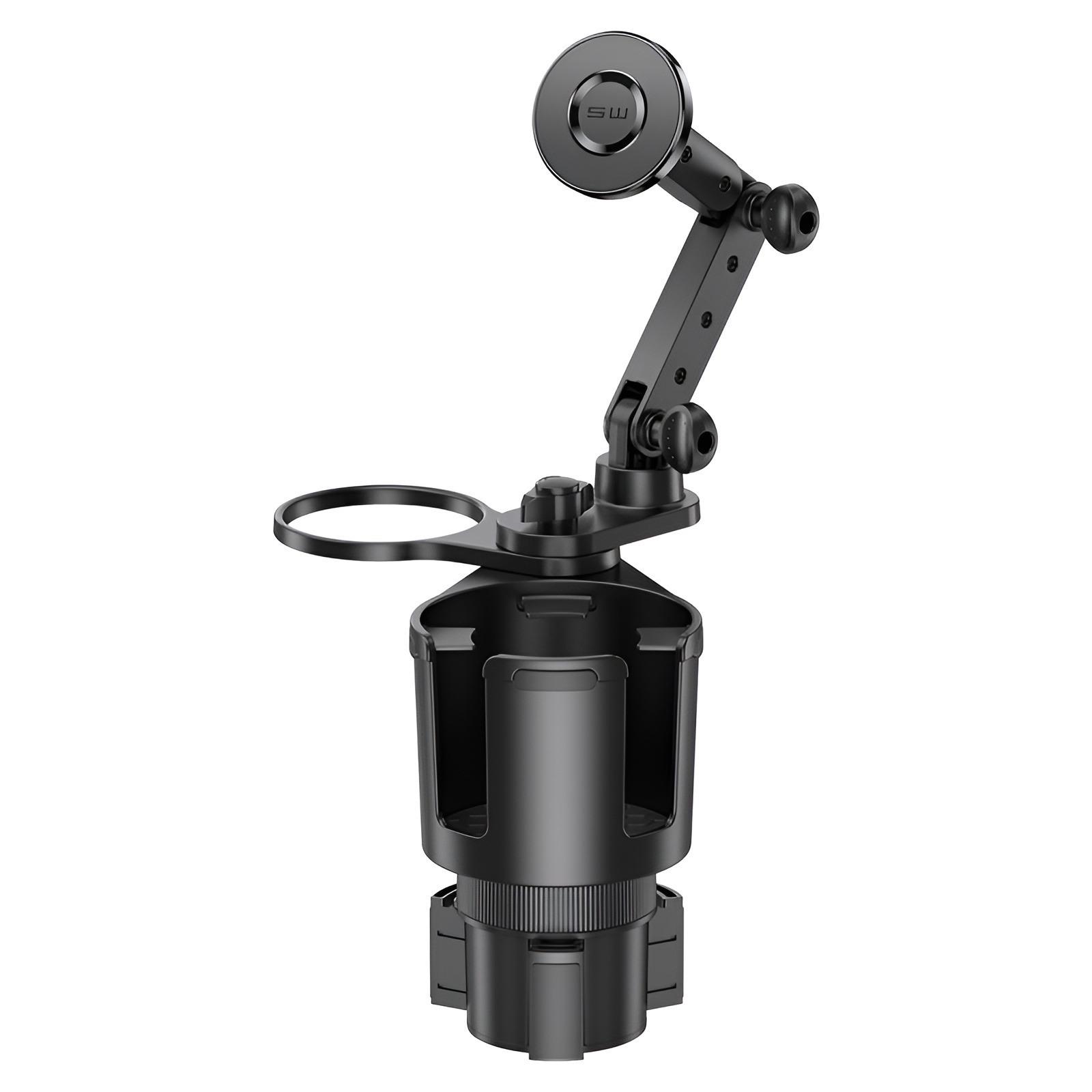 360 Degree Rotation Magnetic Cell Phone Stand Car Cup Holder Expander with Phone Mount Drink Cup Holder Adapter Phone Stand Tool