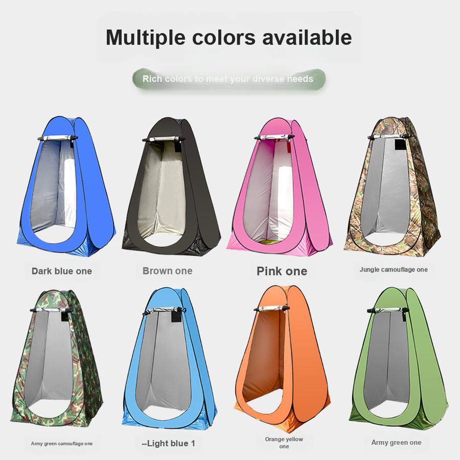 Outdoor Quick Change Shower Tent with Toilet, Sunscreen, Breathable, Portable, Home Use, Thickened Warm, Single Layer Bathrobe