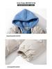 2025 Winter Faux Two-Piece Hooded Cotton Jacket - Unisex Warm, Trendy, Casual Bread Coat