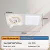 Modern Minimalist Integrated Kitchen Fan with Eye-Protection Light and Bathroom Recessed Oscillating Electric Fan Light