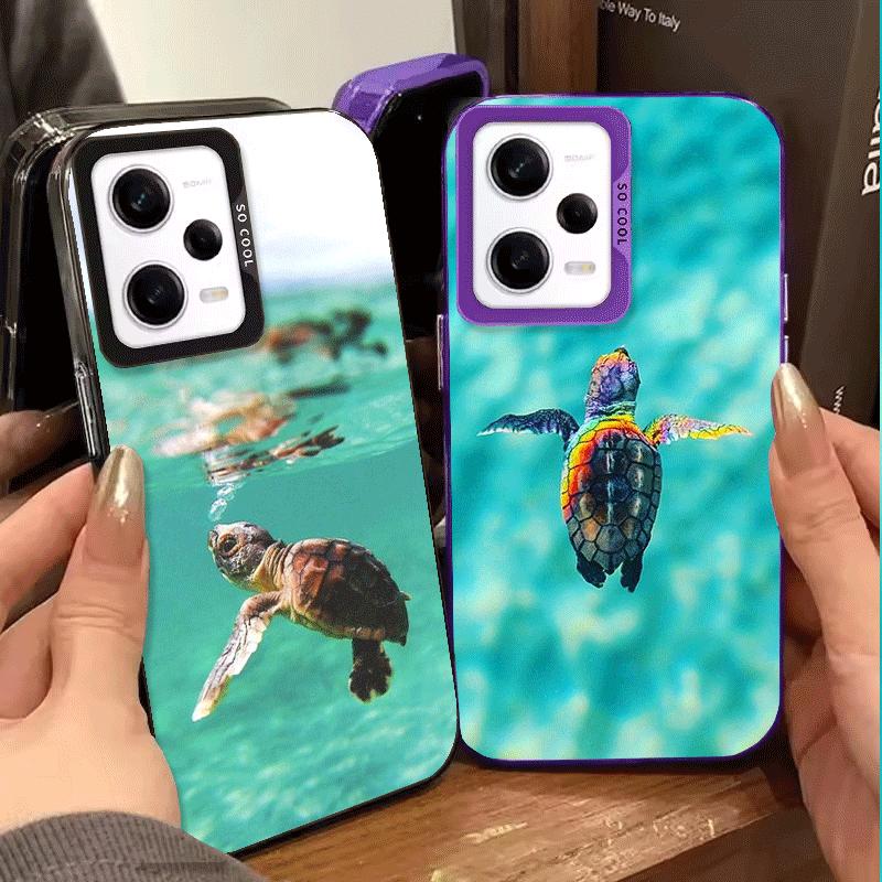 Summer Sea Turtle Cute Shockproof Phone Case for Xiaomi Redmi Note 15 14 13 12 Pro Plus 11 11S 11T 5G Cover Anti Fall Fundas