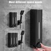 Dispensador de jabón líquido de gran capacidad de 500 ml para montar en la pared para cocinas y baños Sin necesidad de taladrar