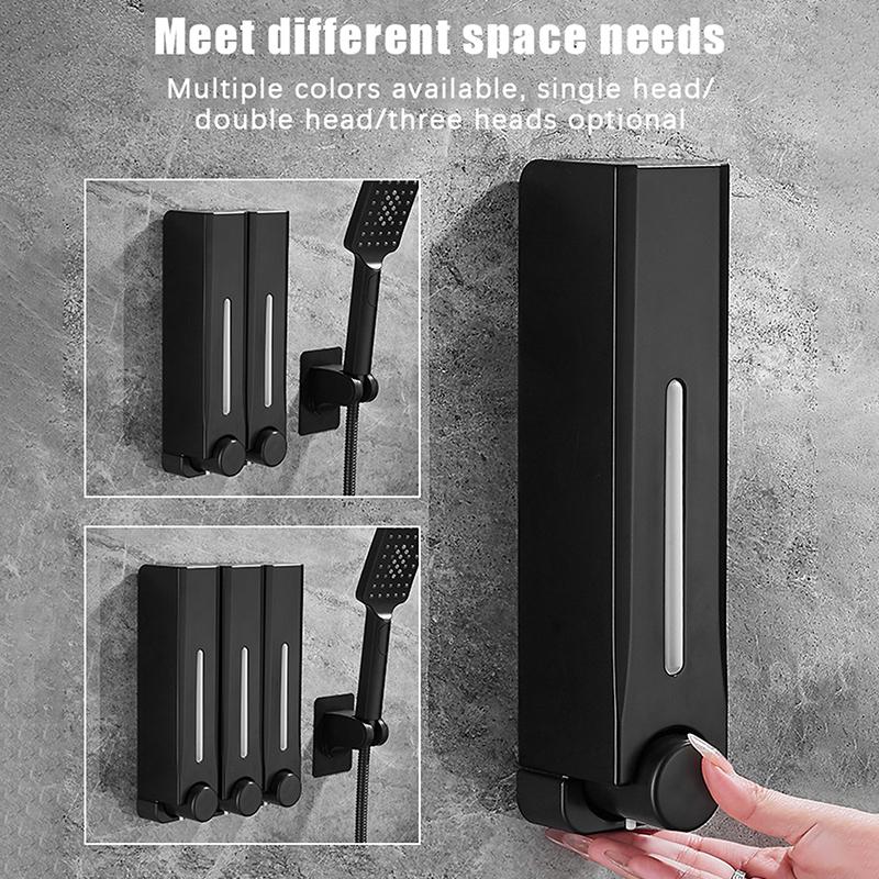 Dispensador de jabón líquido de gran capacidad de 500 ml para montar en la pared para cocinas y baños Sin necesidad de taladrar