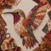 Needlework Kit for Sewing Relaxing Kit DIY Bird Patchwork Beginners 3D Hummingbird Owl Afternoon Creative