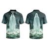 Men's Short Sleeve Shirt Halloween Print for Casual Parties and Daily Outings
