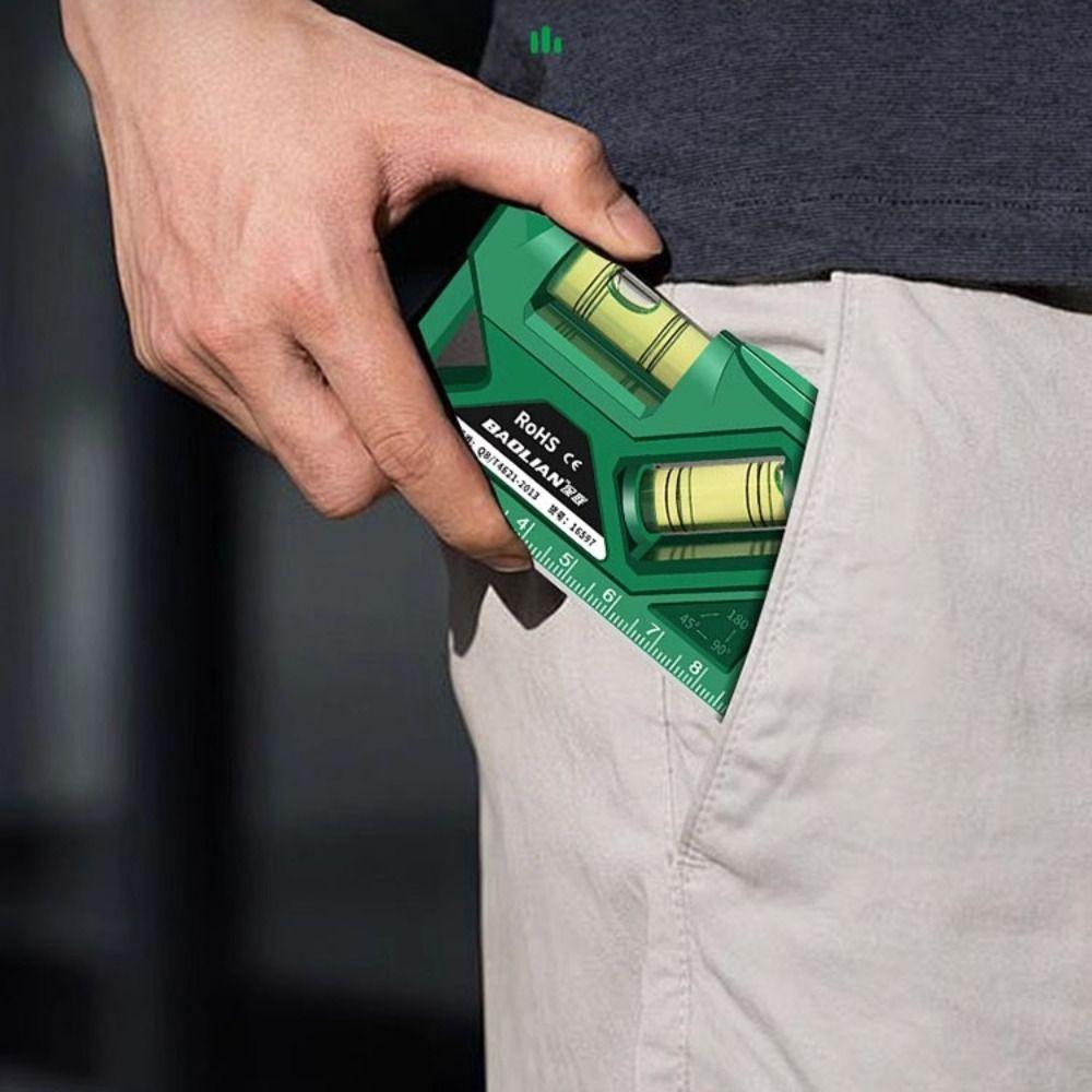 Accurate Measurement Level Gauge Magnetic Measurement Tools Portable Level Ruler  Protractor