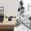 Recessed Power Strip with 2 Sockets USB A USB C Ports Embedded Furniture Charging Station for Desk Nightstand Cabinet