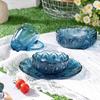 Huixun Clear Glass Serving Bowl