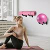 2-Pack Yoga Ball Wall Mount Holder, Heavy Duty Gym Ball Storage Rack, Space Saving Organizer for Home Gym & Fitness Room