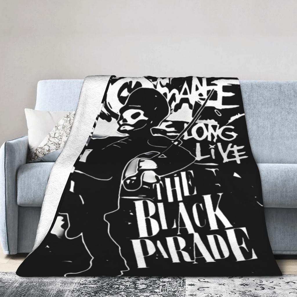 The Black Parade Mantas Tour My Chemical Romance Franela Impresionante Cálida Manta para Cama Cubrecama Invierno