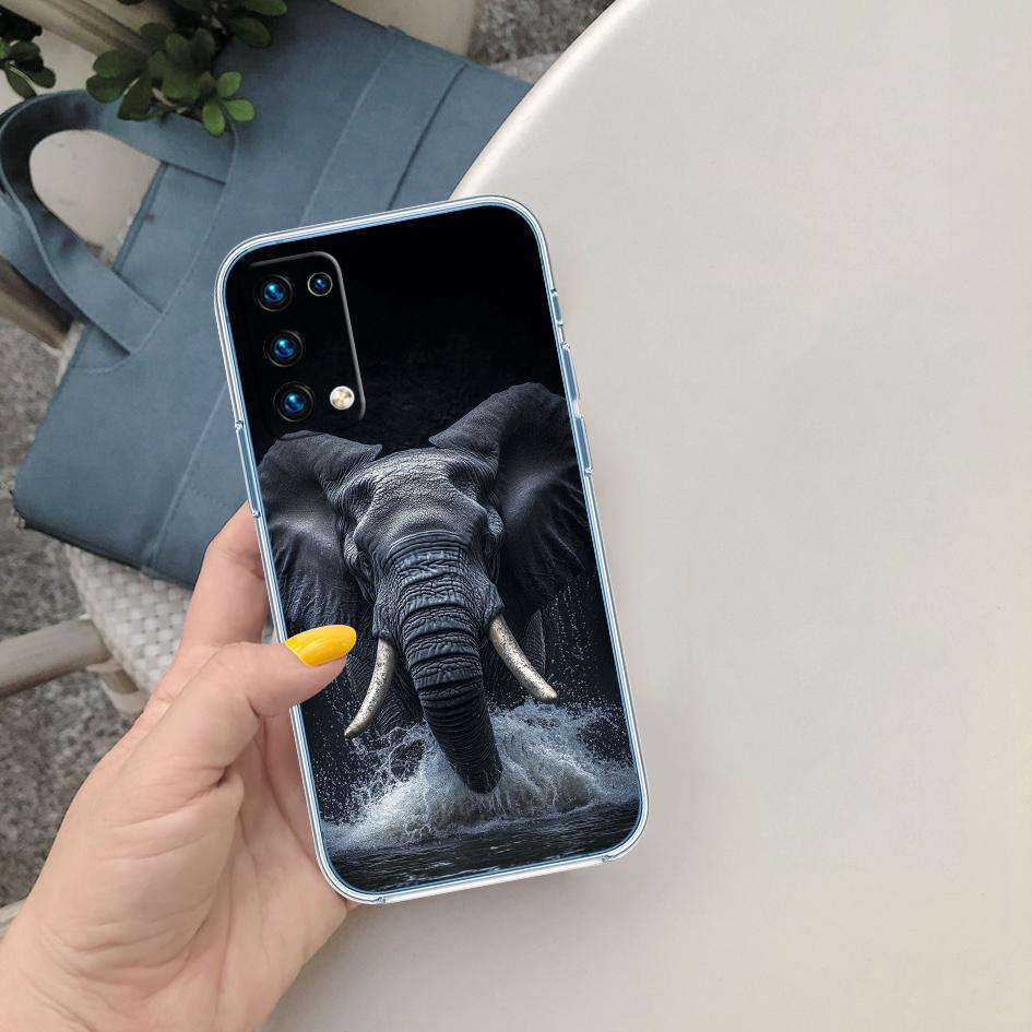 PP2 Animal Elephant Soft Shell Transparent Phone Case for Motorola Moto G7 G8 G9 G84 G85 G73 G24 G15 Z2 Play Power Plus