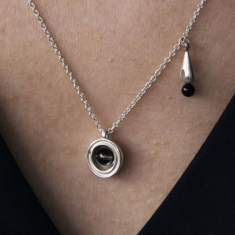 ohuuu ink drop necklace