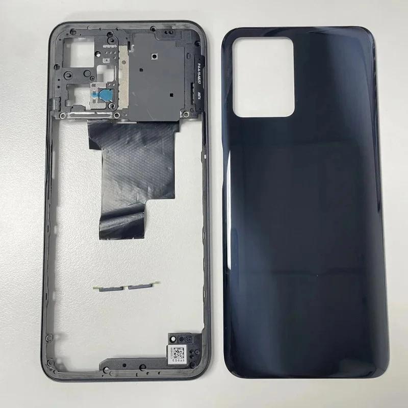 For Realme 9 Pro Full Housing Case Middle Frame Battery Back Cover Rear Repair Parts