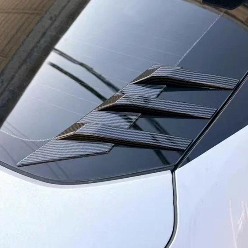 Adesivo Decorativo per Lunotto Posteriore Auto Articolo Accessorio Spoiler Laterale Splitter Rivestimento Griglia Triangolare Parasole Finestrino Parabrezza Per Auto